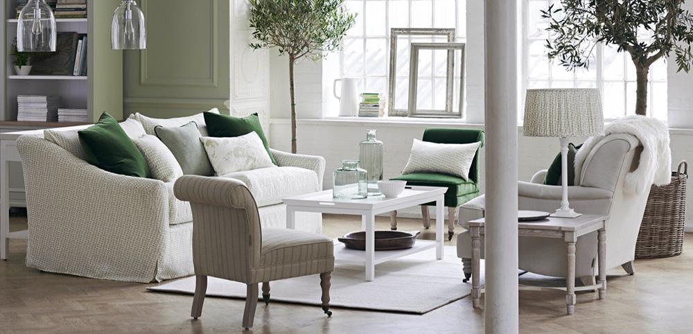 Long Island loose-covered sofa by Neptune